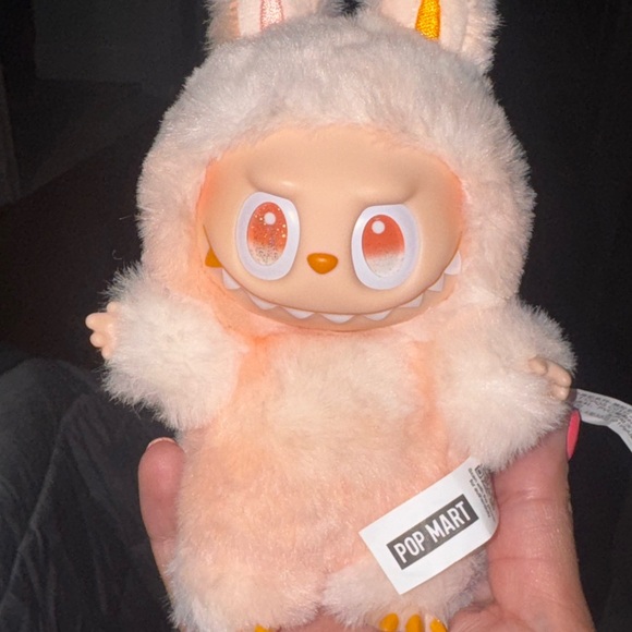 Pop Mart Furry Bunny Doll - Cream and Orange - Picture 1 of 2